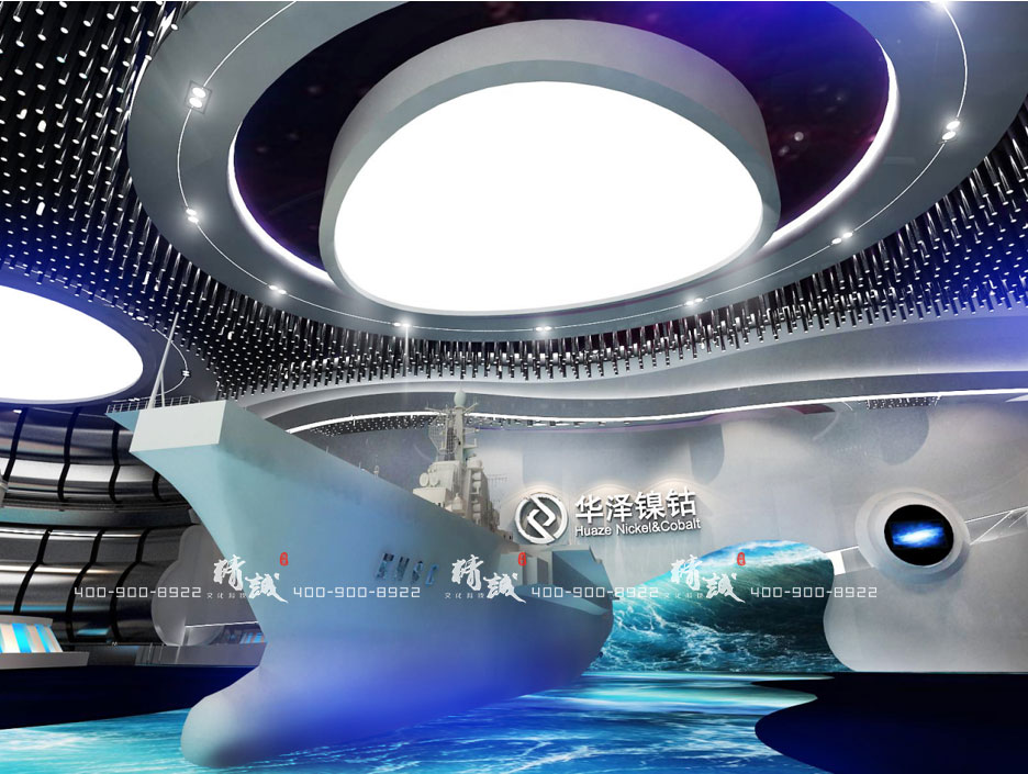 陜西華澤新材料項目展廳設(shè)計效果圖 陜西華澤新材料項目展廳設(shè)計效果圖