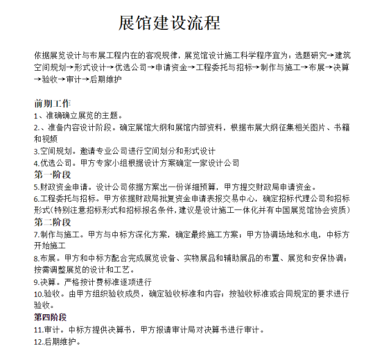 打造一個(gè)展館展廳的幾大流程 打造一個(gè)展館展廳的幾大流程