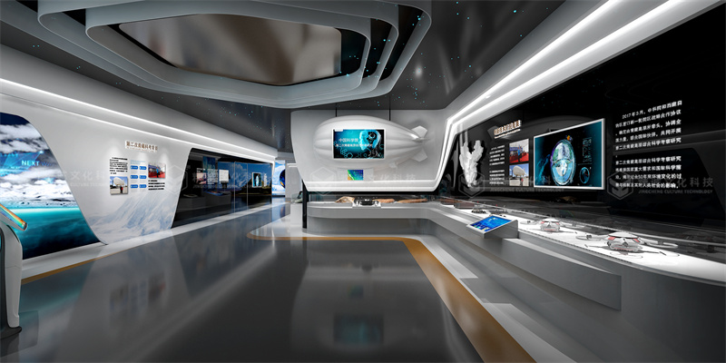 青?？茖W數據中心展廳設計-文博展廳案例